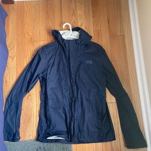 North Face rain jacket. Navy blue